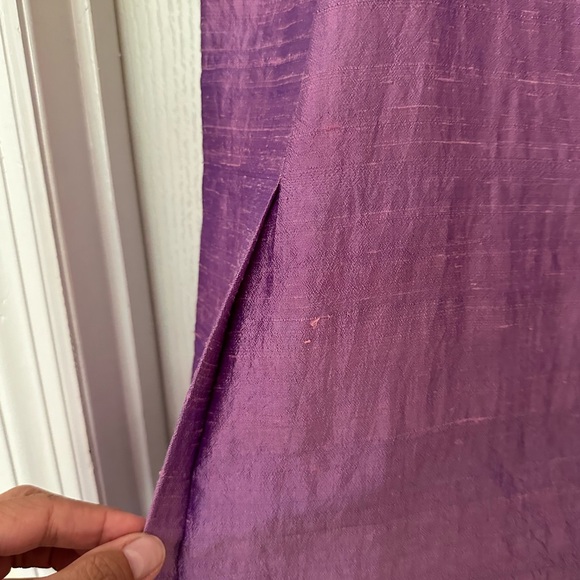 New Handmade Woman’s Lavender Silk Dress Top&Skirt, Sz S/M - Picture 4 of 16